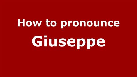 Pronunciation of Giuseppe Scimeca with 1 audio pronunciations. . Giuseppe pronunciation